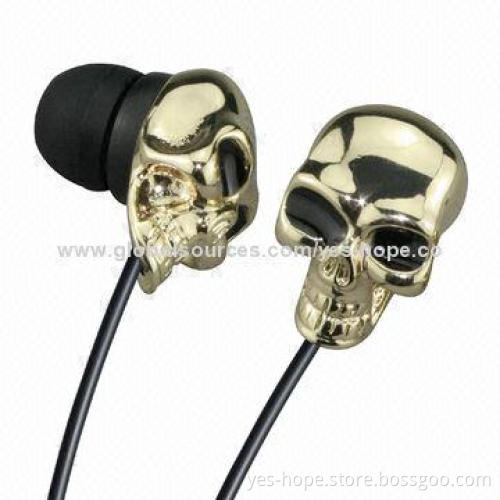 In-ear Style Wired Metal Earphones with Mic, 20Hz-20kHz Frequency Range